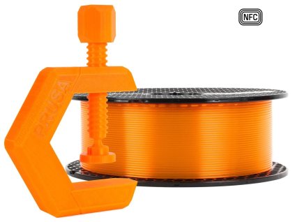 prusament petg prusa orange transparent 1kg nfc