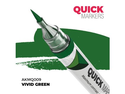 AKMQ009 AK QUICK MARKER akrylový fix VIVID GREEN