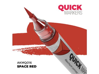 AKMQ016 AK QUICK MARKER akrylový fix SPACE RED