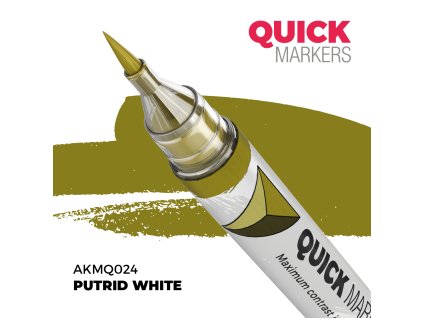 AKMQ024 AK QUICK MARKER akrylový fix PUTRID WHITE