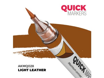 AKMQ028 AK QUICK MARKER akrylový fix AKMQ028 LIGHT LEATHER