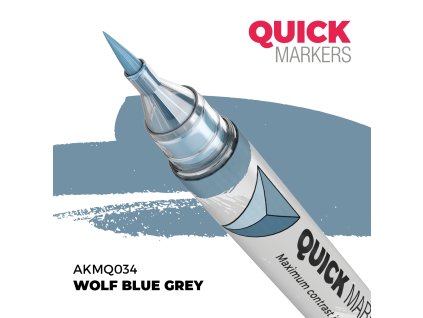 AKMQ034 AK QUICK MARKER akrylový fix WOLF BLUE GREY