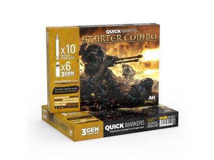 AKMQ111 AK QUICK MARKER SET + 3GEN SET AKMQ111 STARTER COMBO 10x + 6x + brush
