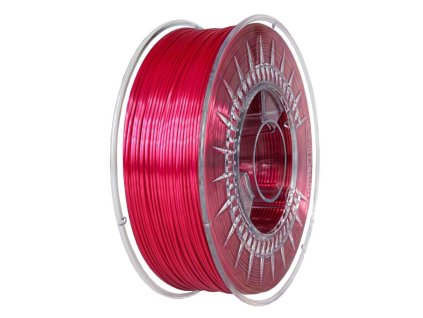 silk filament dark red devil design