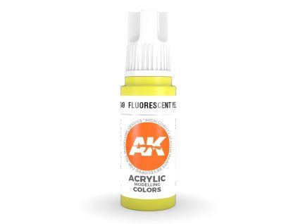ak11049 fluorescent yellow akrylova barva