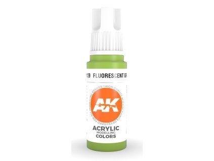 ak11129 fluorescent green akrylova barva