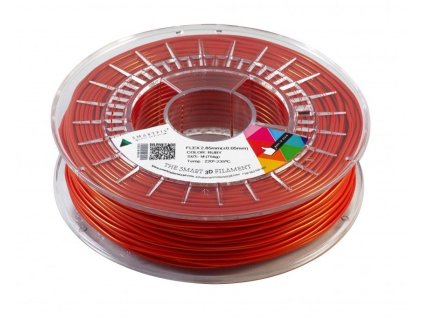 FLEX filament rubínově červený 2,85 mm Smartfil 750 g