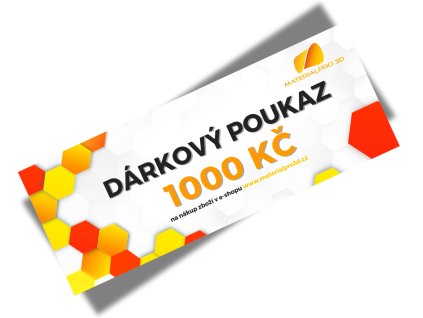 poukaz na 1000 Kč 3D tisk