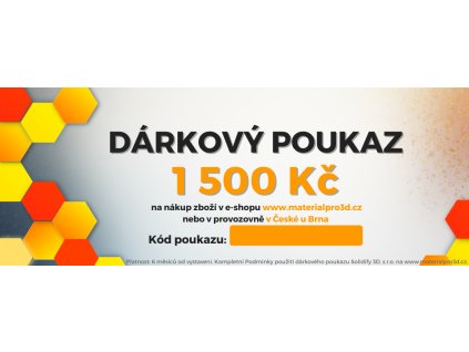 Darkovy poukaz 1500 Kc novy
