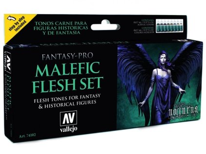 Vallejo Pro Nocturna Set 74102 Malefic Flesh Set