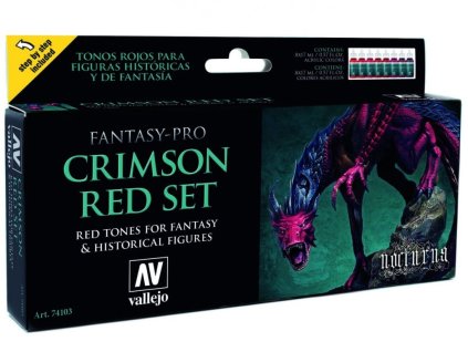 Vallejo Pro Nocturna Set 74103 Crimson Red Set