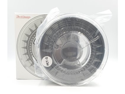 PET-G filament 1,75 mm stříbrný Devil Design 1 kg