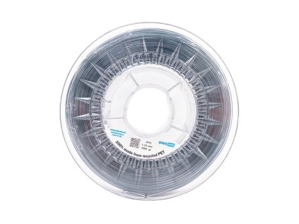 PET filament z recyklátu 1,75 mm šedý transparent EKO-MB 1 kg