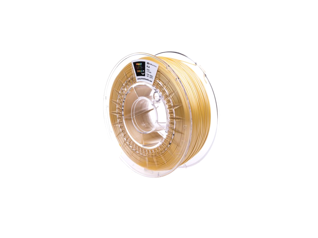 Levně PLA SATIN filament Yellow 1,75 mm Print With Smile 1 kg