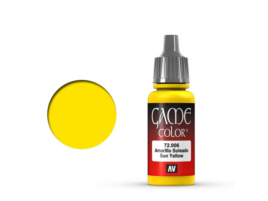 Vallejo Game Color 72006 Sun Yellow (18 ml)
