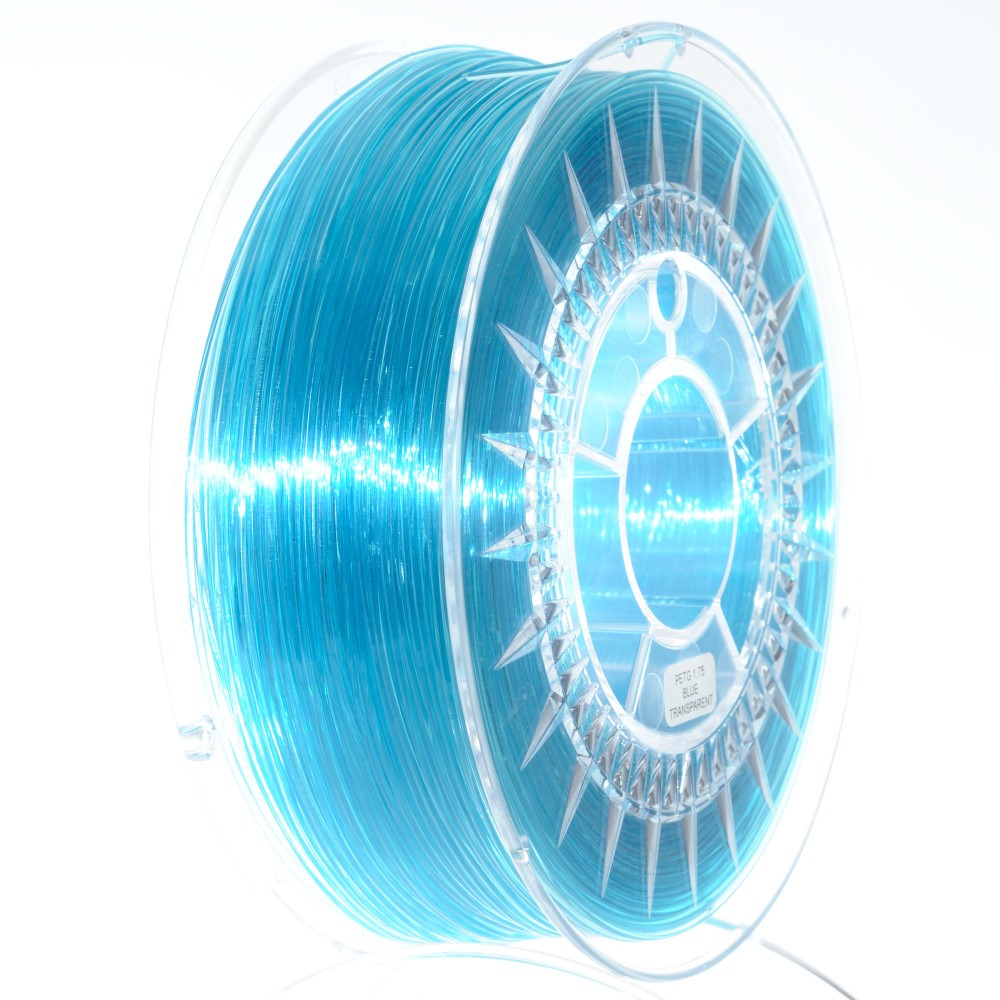 Levně PET-G filament 1,75 mm modrý transparent Devil Design 1 kg