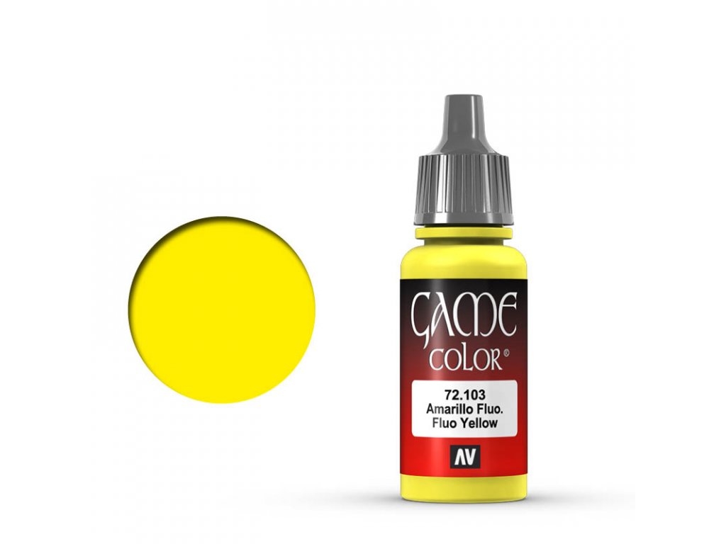 Vallejo Game Color 72103 Fluo Yellow (18 ml)