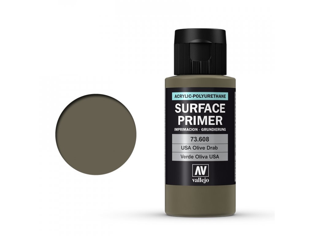 Levně Vallejo Surface Primer 73608 USA Olive Drab 60 ml