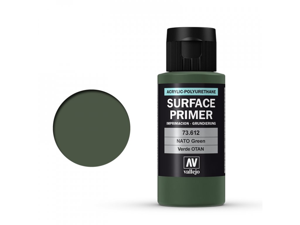 Levně Vallejo Surface Primer 73612 NATO Green 60 ml