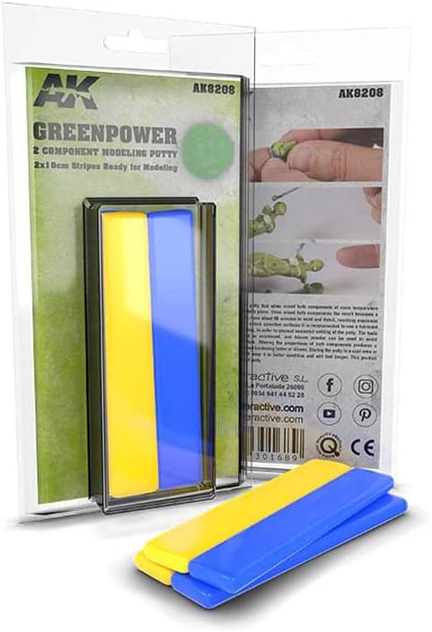 Levně AK Interactive Component Modeling Putty AK8208 GREEN POWER 2 (2x10cm)