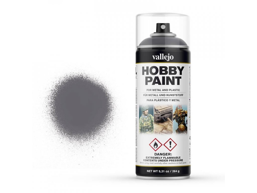 Vallejo Hobby Spray Paint 28031 Gun Metal (400ml)