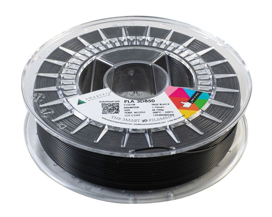 Levně PLA 3D 870 filament černý 1,75 mm Smartfil 750 g