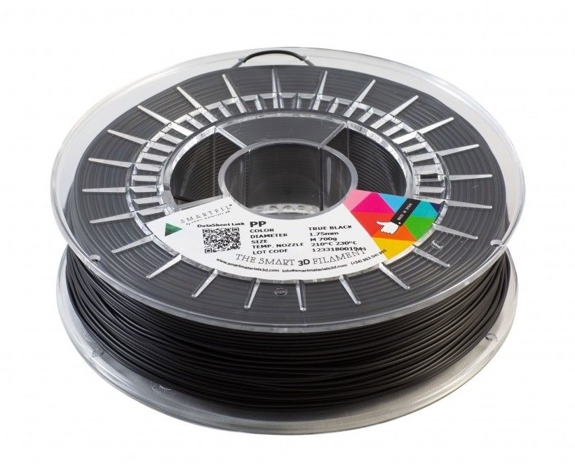 PP filament černý 2,85 mm Smartfil 3,3 kg