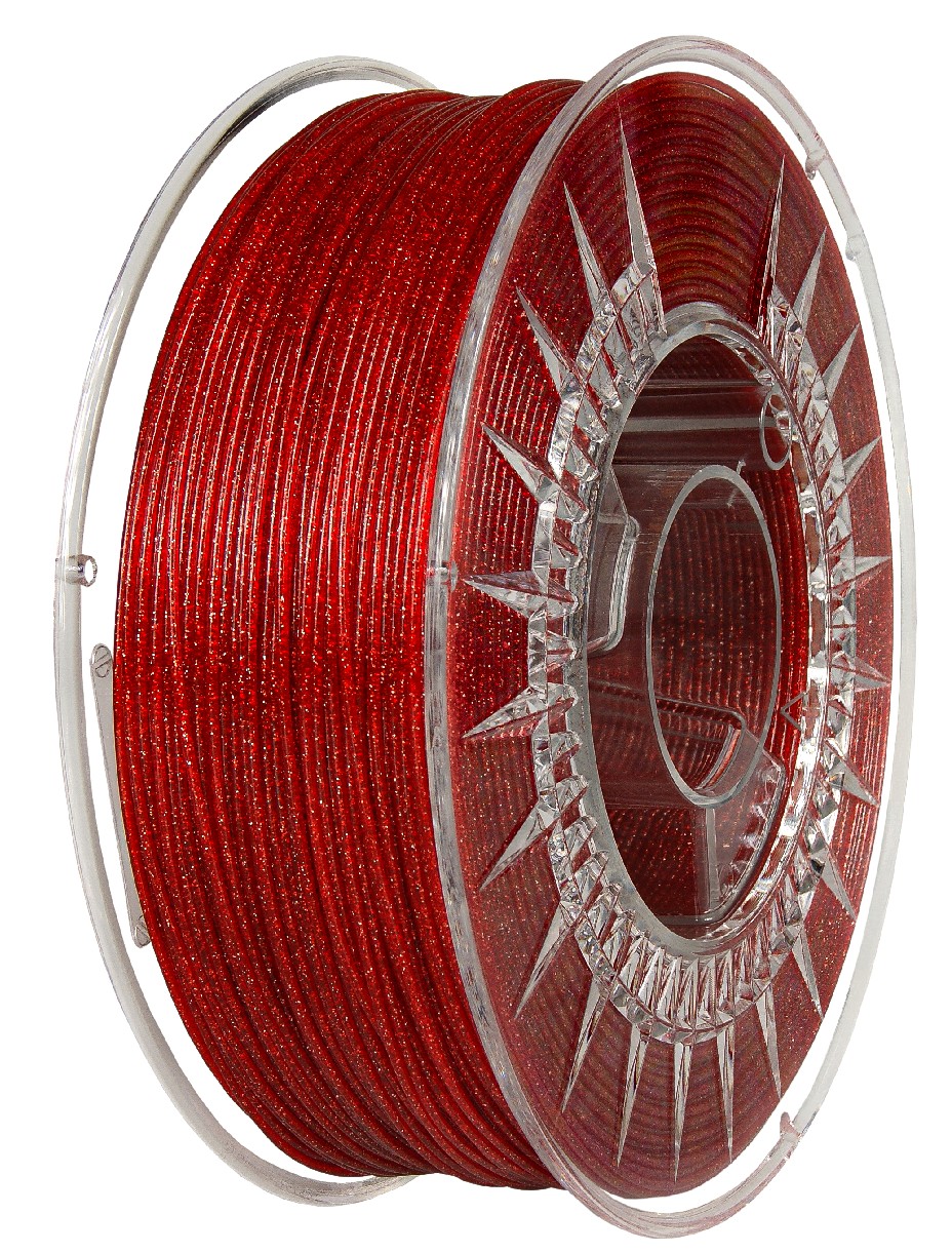 PLA filament 1,75 mm Galaxy třpytivý červený Devil Design 1 kg