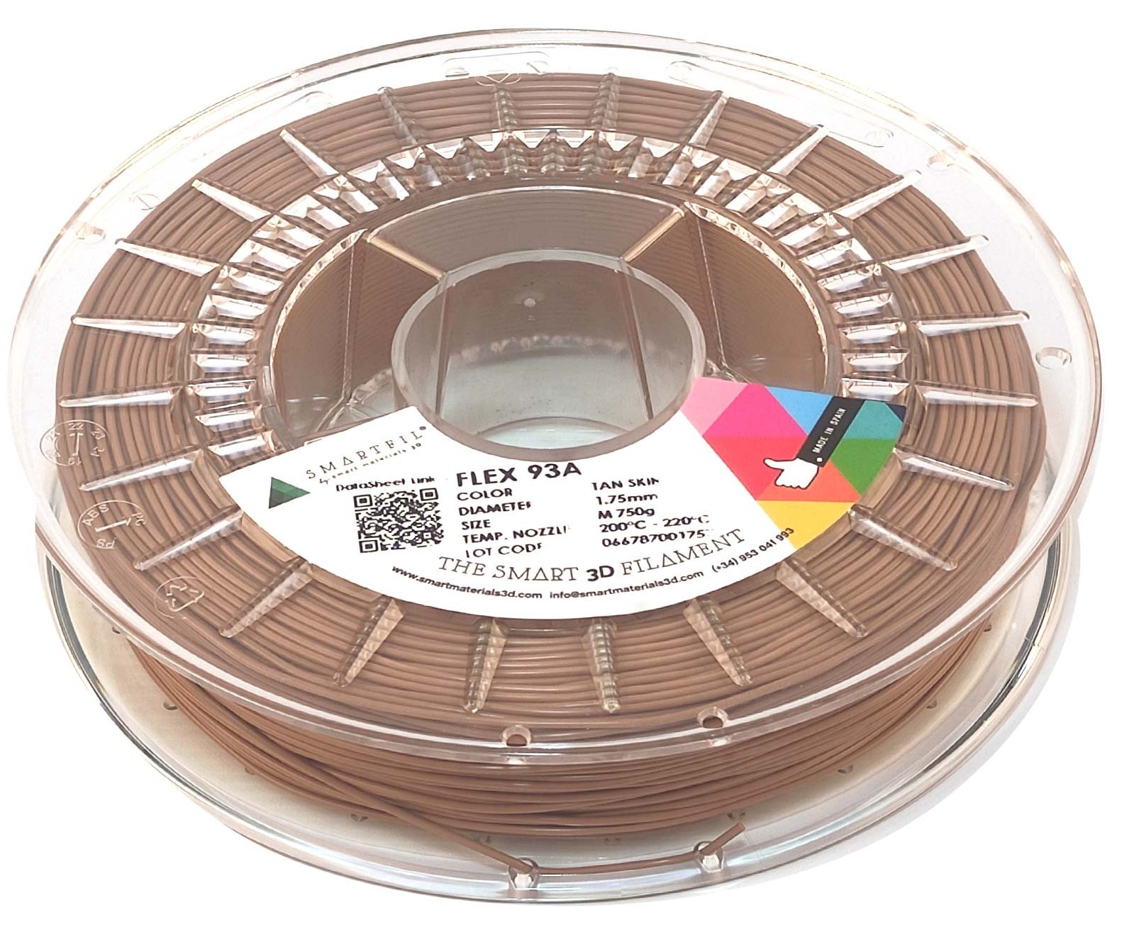 Levně FLEX filament Skin Tone: Tan skin 1,75 mm Smartfil 750 g 93A
