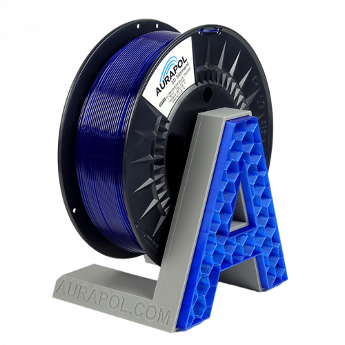 PETG filament Ultramrine modrý transparent 1,75 mm Aurapol 1kg