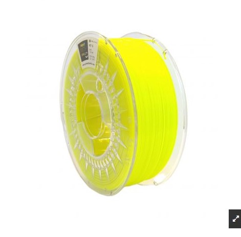 Levně PET-G filament Neon Yellow 1,75 mm Print With Smile 1 kg