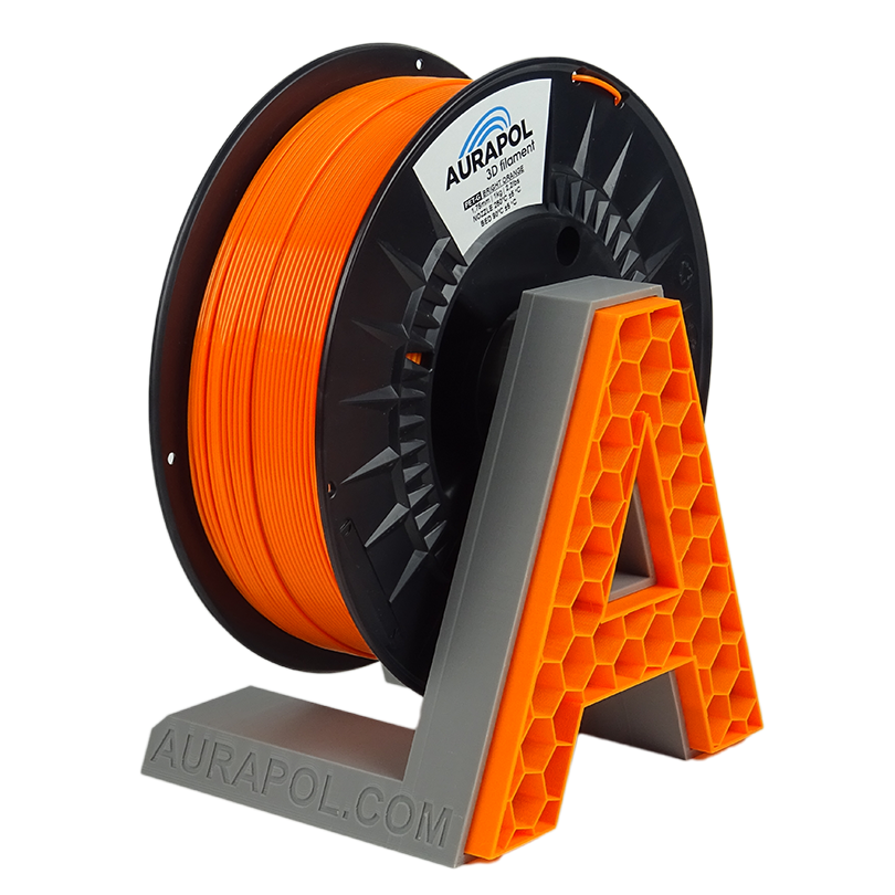 Levně PLA filament jasně oranžový 1,75 mm Aurapol 1 kg