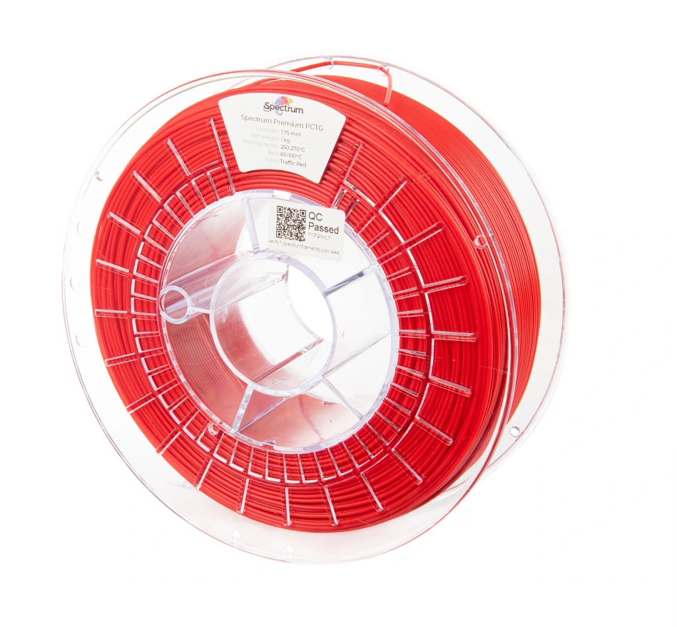 Levně PCTG filament Traffic Red 1,75 mm Spectrum 1 kg