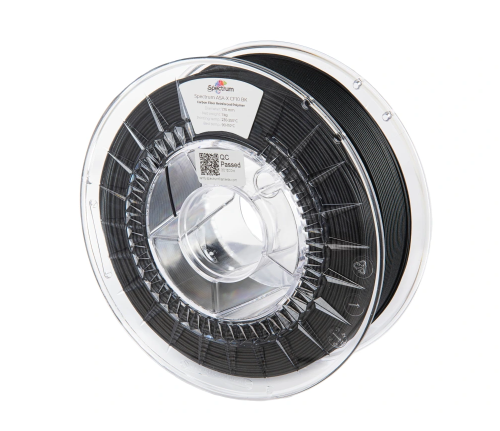 Levně ASA-X CF10 filament černý 1,75 mm Spectrum 0,5 kg