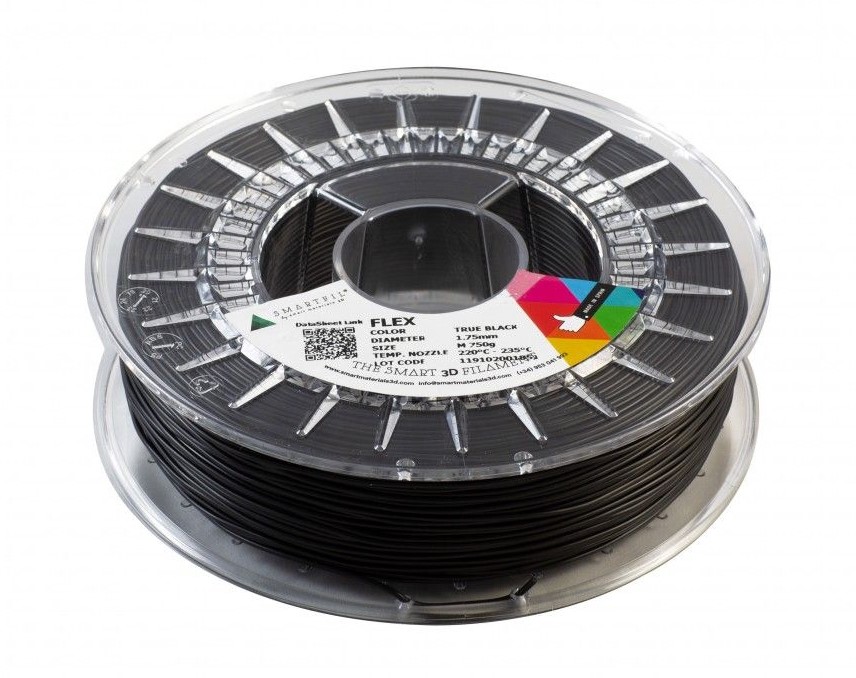 Levně FLEX filament černý 1,75 mm 750 g Smartfil 98A