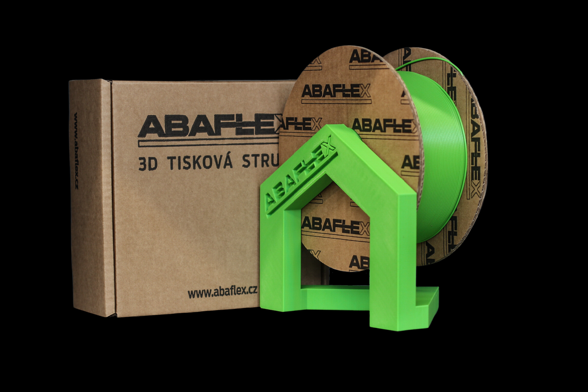 PLA zelená 1kg Abaflex, 1,75 mm