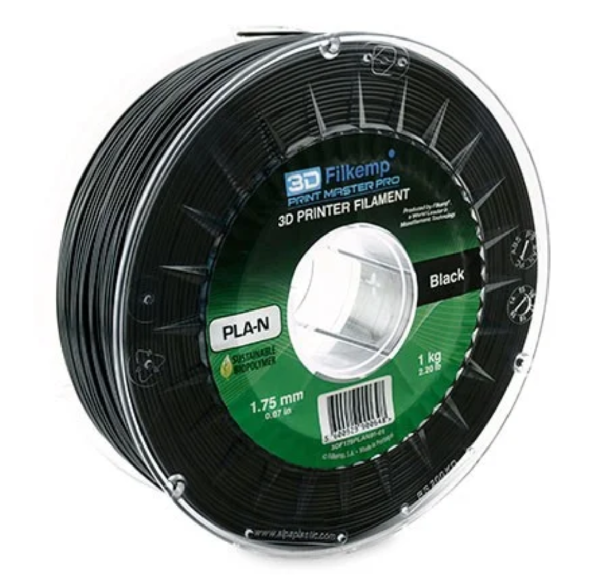 Levně PLN černý 1,75 mm 1 kg Filkemp