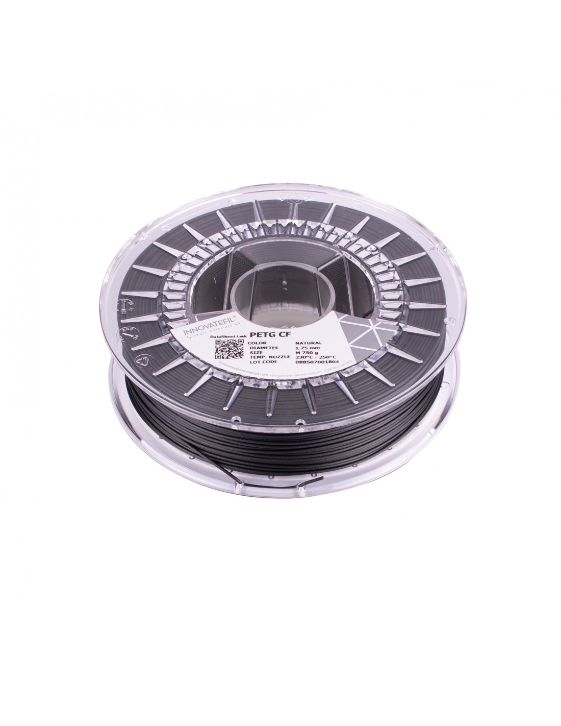 Levně INNOVATEFIL PETG/CF filament černý (natural) 1,75 mm 750 g