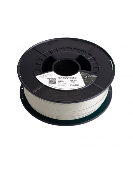Levně PLA filament z recyklátu světle šedý 1,75 mm Smartfil 1 kg