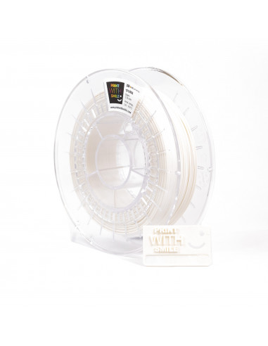 Levně TPU 96A filament White 1,75 mm Print with Smile 0,5 kg
