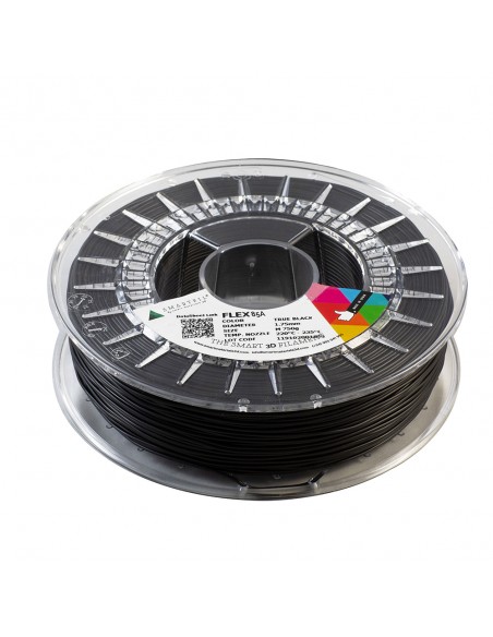Levně FLEX filament TPU černý 1,75 mm Smartfil 750 g 85A