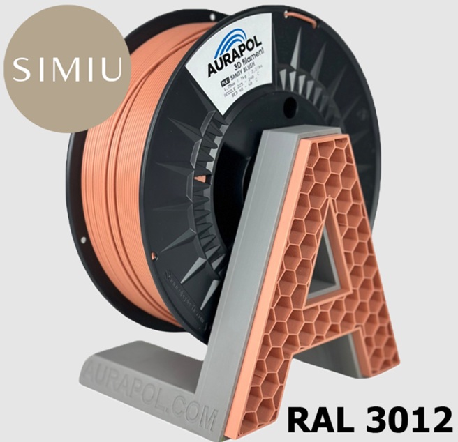 Levně PLA filament Sandy Blush 1,75 mm Aurapol 1 kg