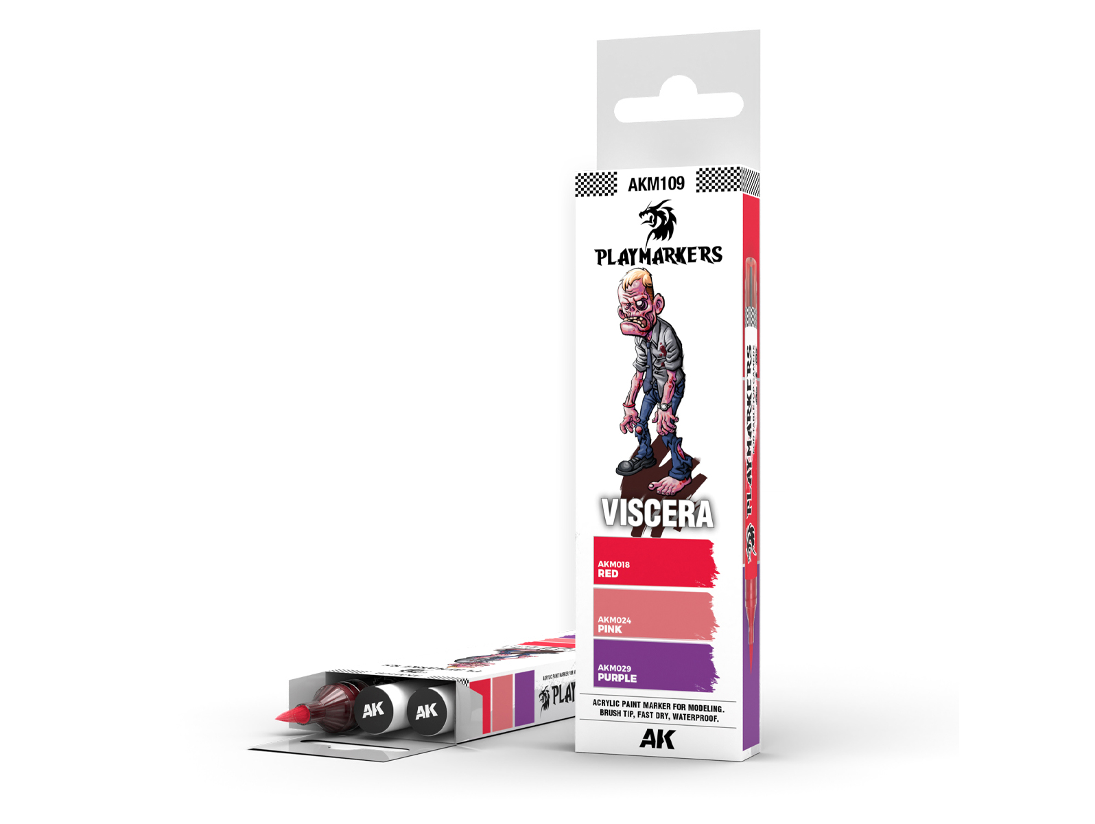 Levně AK Interactive AK PLAYMARKERS SET AKM109 VISCERA 3 ks akrylových markerů