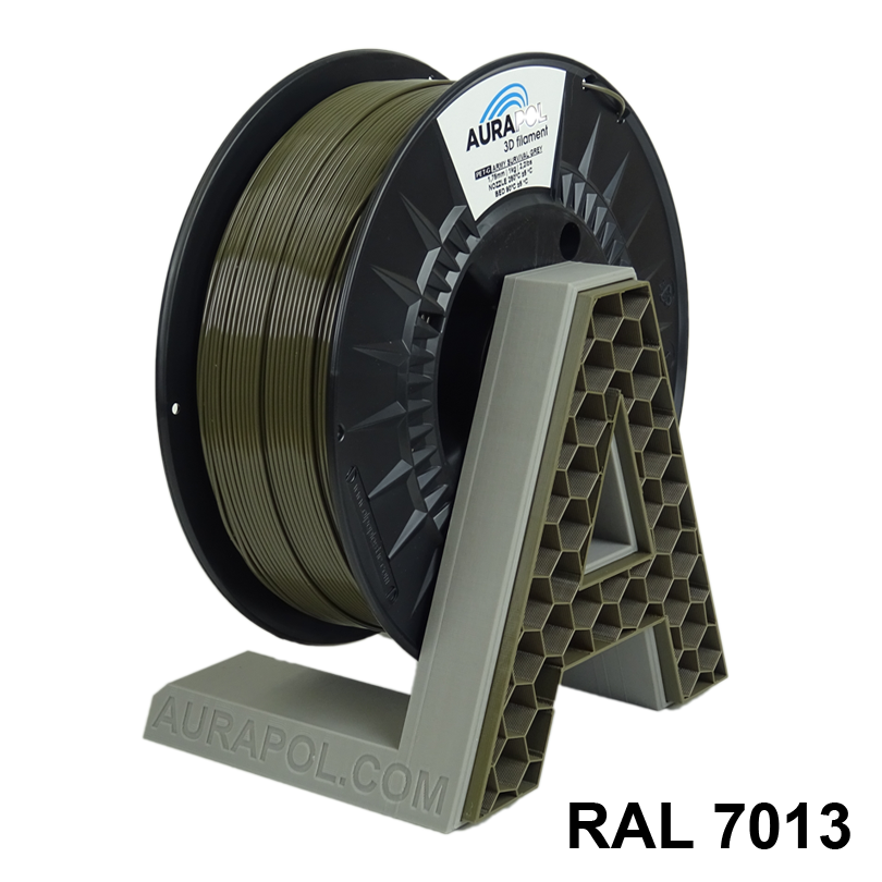 Levně PETG filament ARMY Survival Grey 1,75 mm Aurapol 1 kg