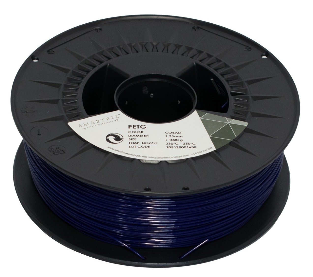 Levně PETG filament kobaltově modrý 1,75 mm Smartfil 1 kg