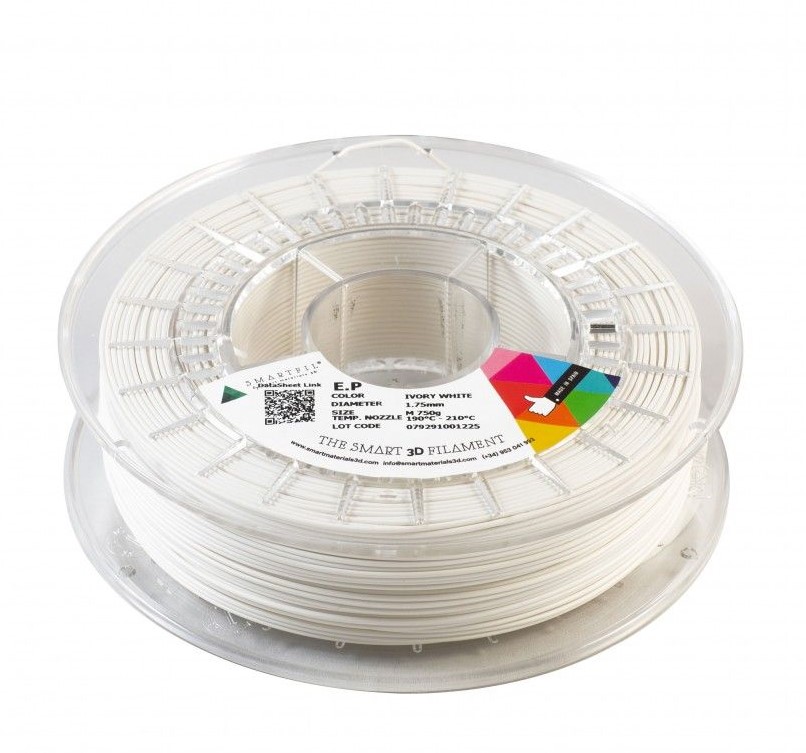 Levně E.P. filament bílý ivory 1,75 mm Smartfil 1 kg