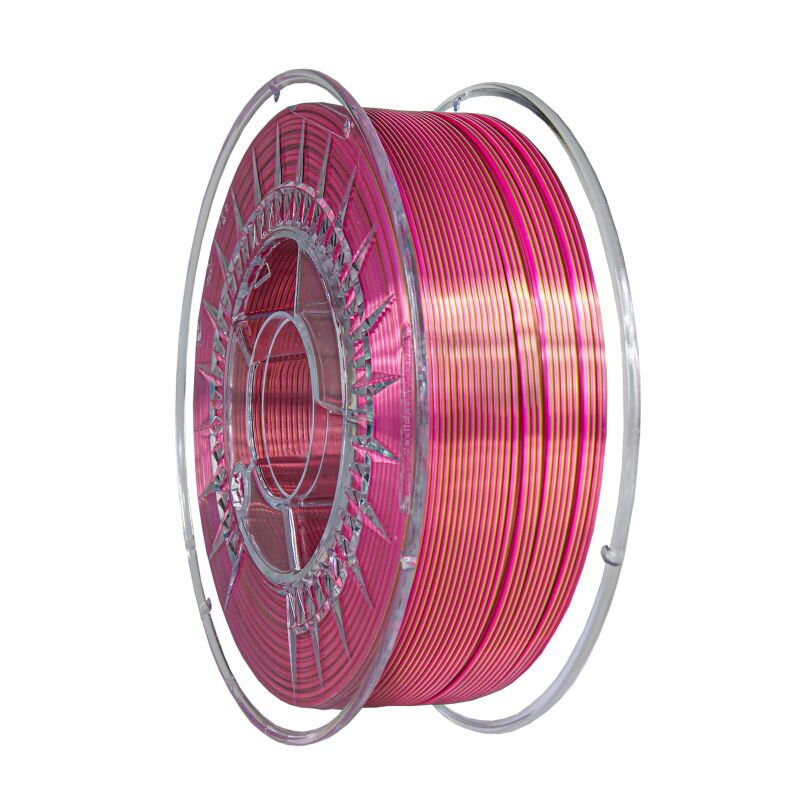 Levně DUAL SILK filament Pink Pearl-Gold 1,75 mm Devil Design 1 kg