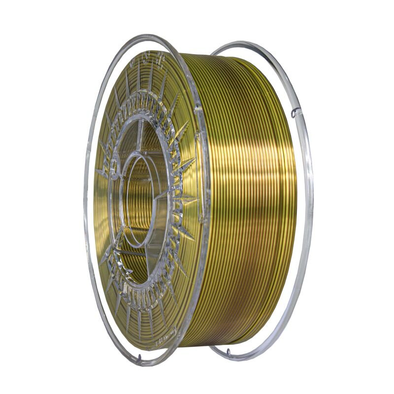 Levně DUAL SILK filament Gold-Brown 1,75 mm Devil Design 1 kg