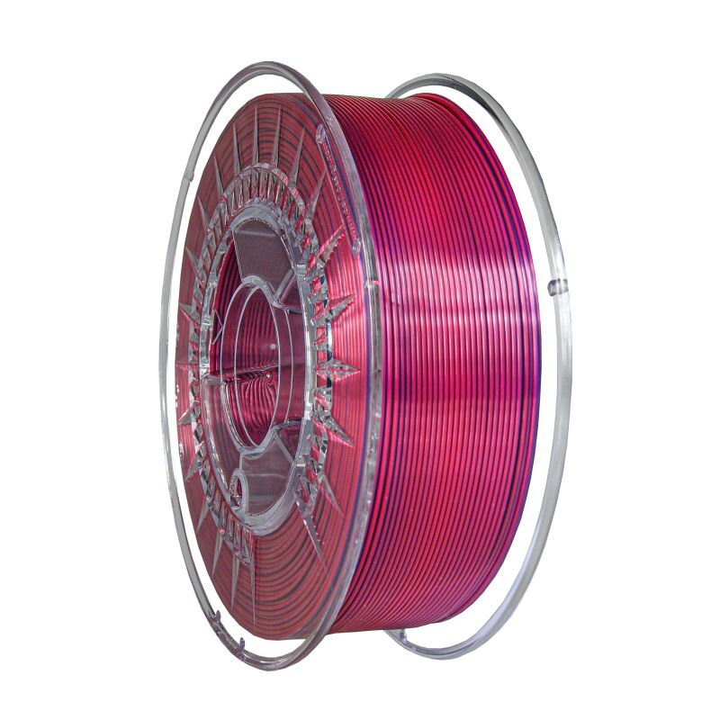 Levně DUAL SILK filament Dark Red-Super Violet 1,75 mm Devil Design 1 kg