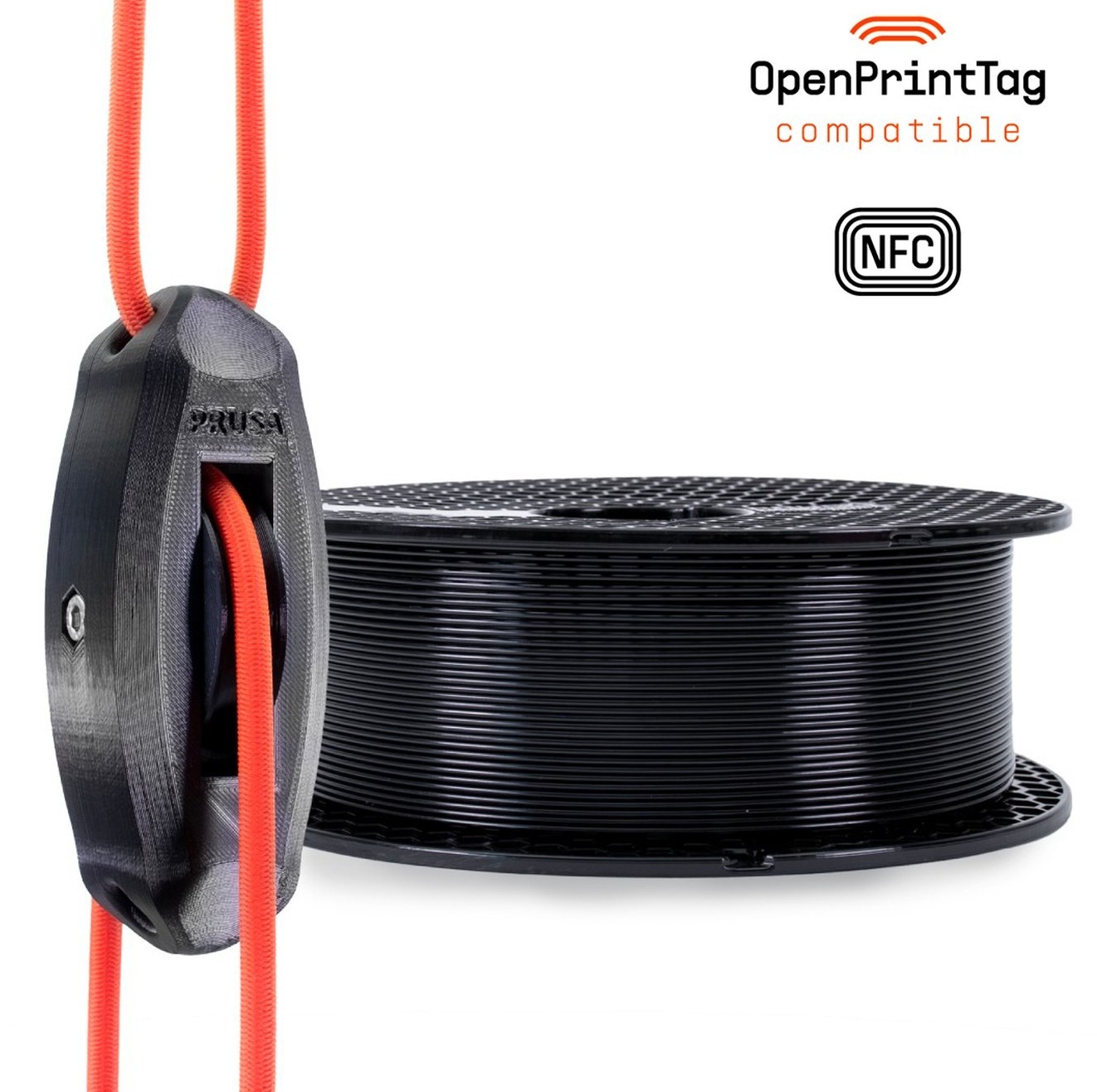 Levně Prusa Research Prusament PC Blend Jet Black 0,9 kg (NFC)